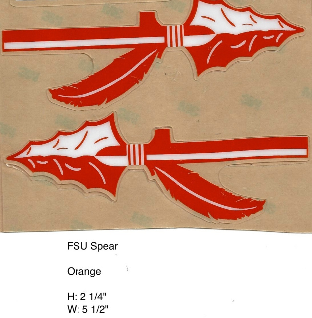 FSU Spear white and Orange